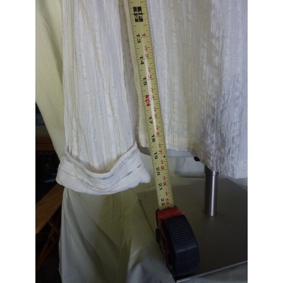 Vintage 70's India 100% Cotton Gauze Fabric Women's Top-sz S - Picture 4 of 4